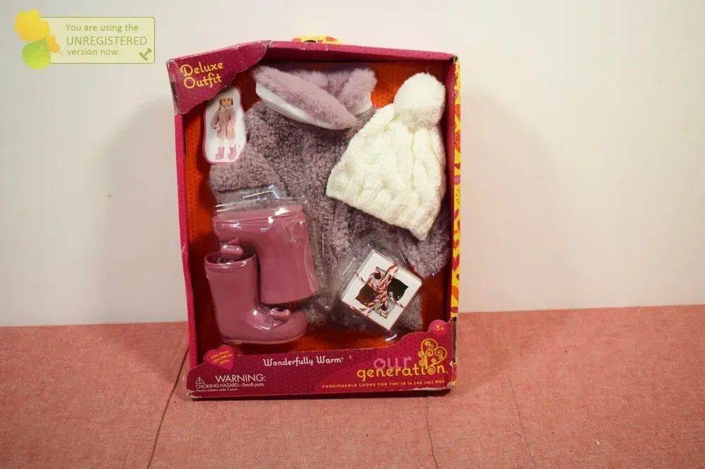 Our Generation Wonderfully Warm Fashion Outfit & Treat Box for 18
